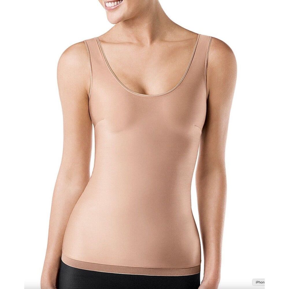 SPANX Cami Top Sz 1X Slimplicity Scoop Neck 337 Compression Shapewear